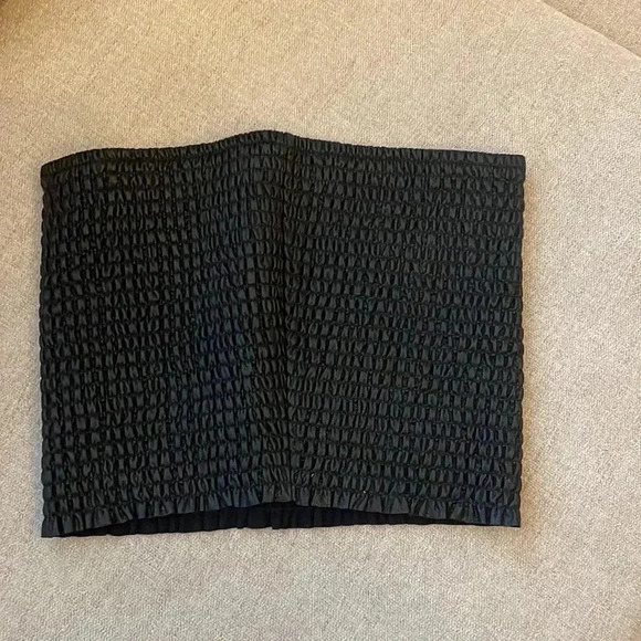 Commando Faux Leather Smocked Tube Top - Picture 3 of 4